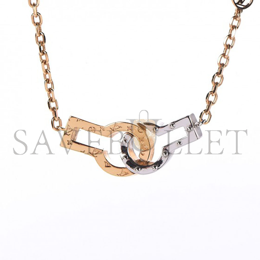 LOUIS VUITTON TWIN LOCKS SUPPLE NECKLACE M64887